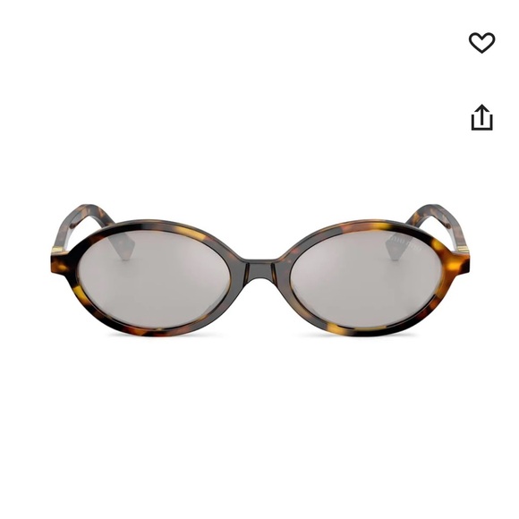 Miu Miu round tortoiseshell sunglasses - Picture 2 of 10